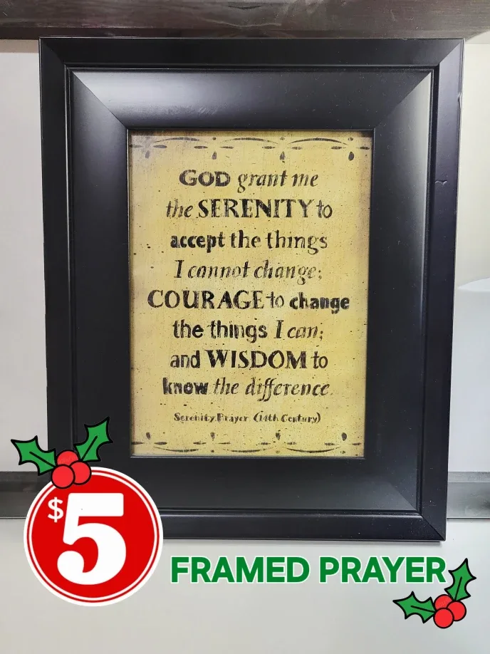 Framed Serenity Prayer