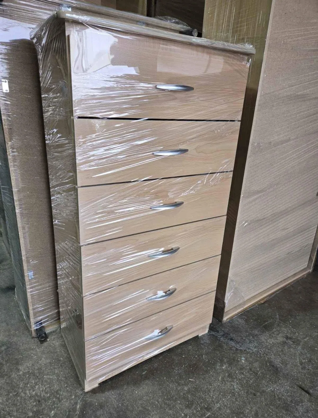 Natural Wood 6-Drawer Chest Dresser image indicator(5)