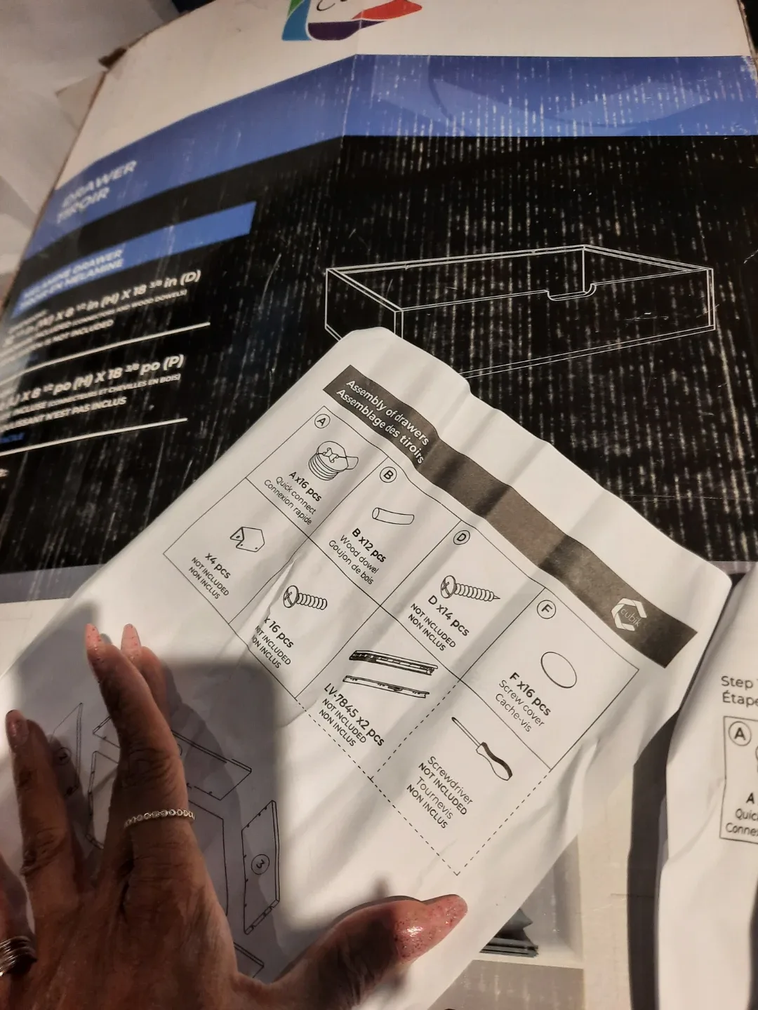 Cubik Melamine Drawer Hardware included image indicator(4)