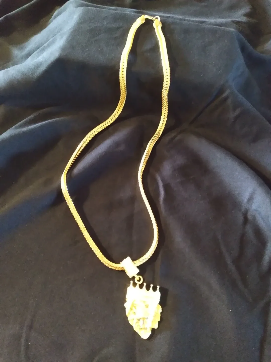 Mens necklace and pendant **18K GOLD PLATED **