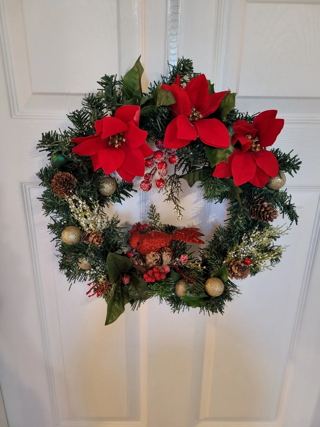 Crafted Christmas Wreath with Cardinal image indicator(8)