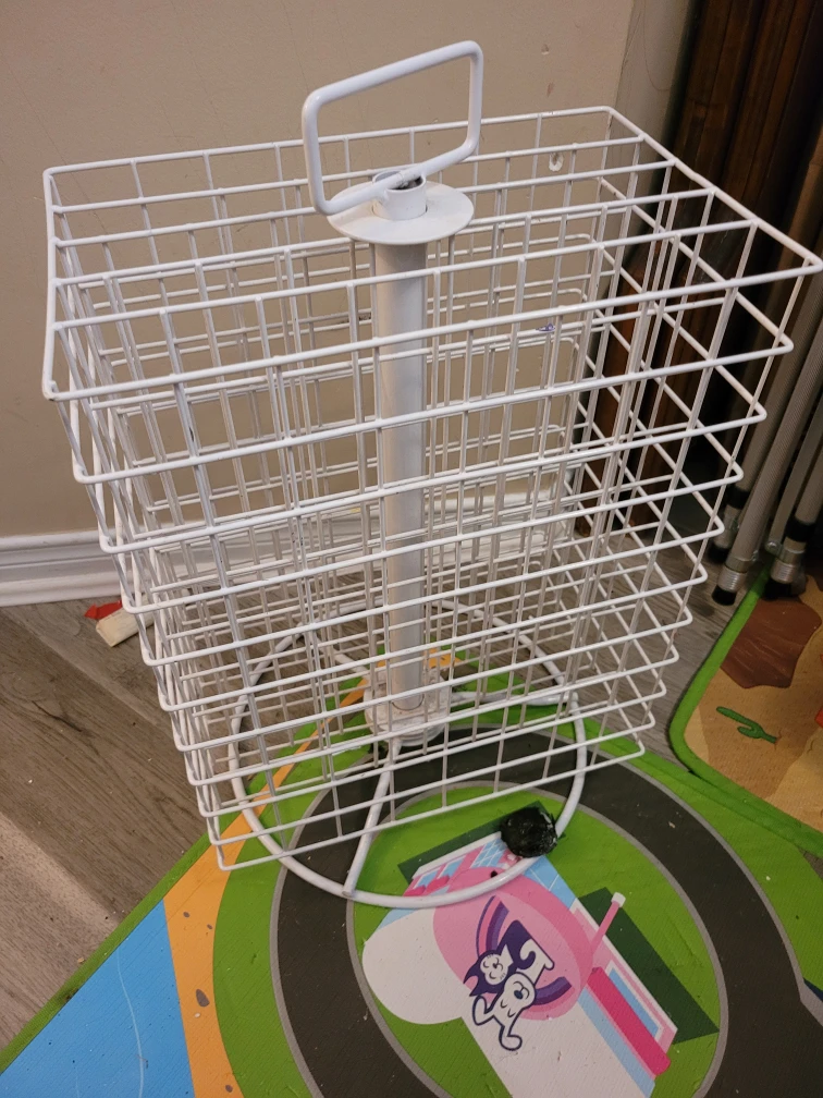 White Wire Rotating Display Stand