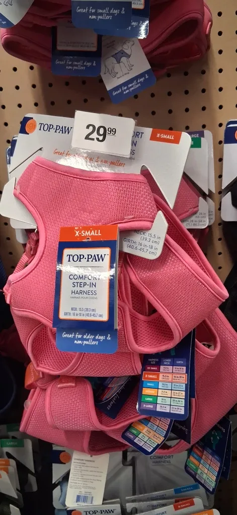 TOP-PAW X-Small Comfort Step-In Harness - Pink
