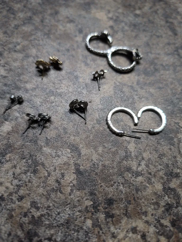 Assorted Earrings and Snake Ring. image indicator(2)