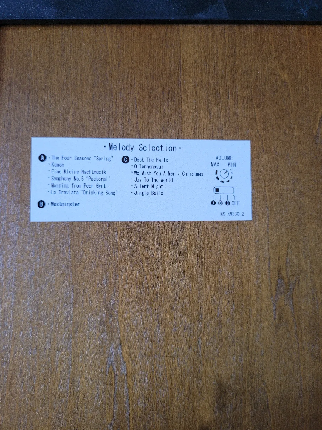 Seiko Melodies in Finest Quality Sound Chime Clock image indicator(5)