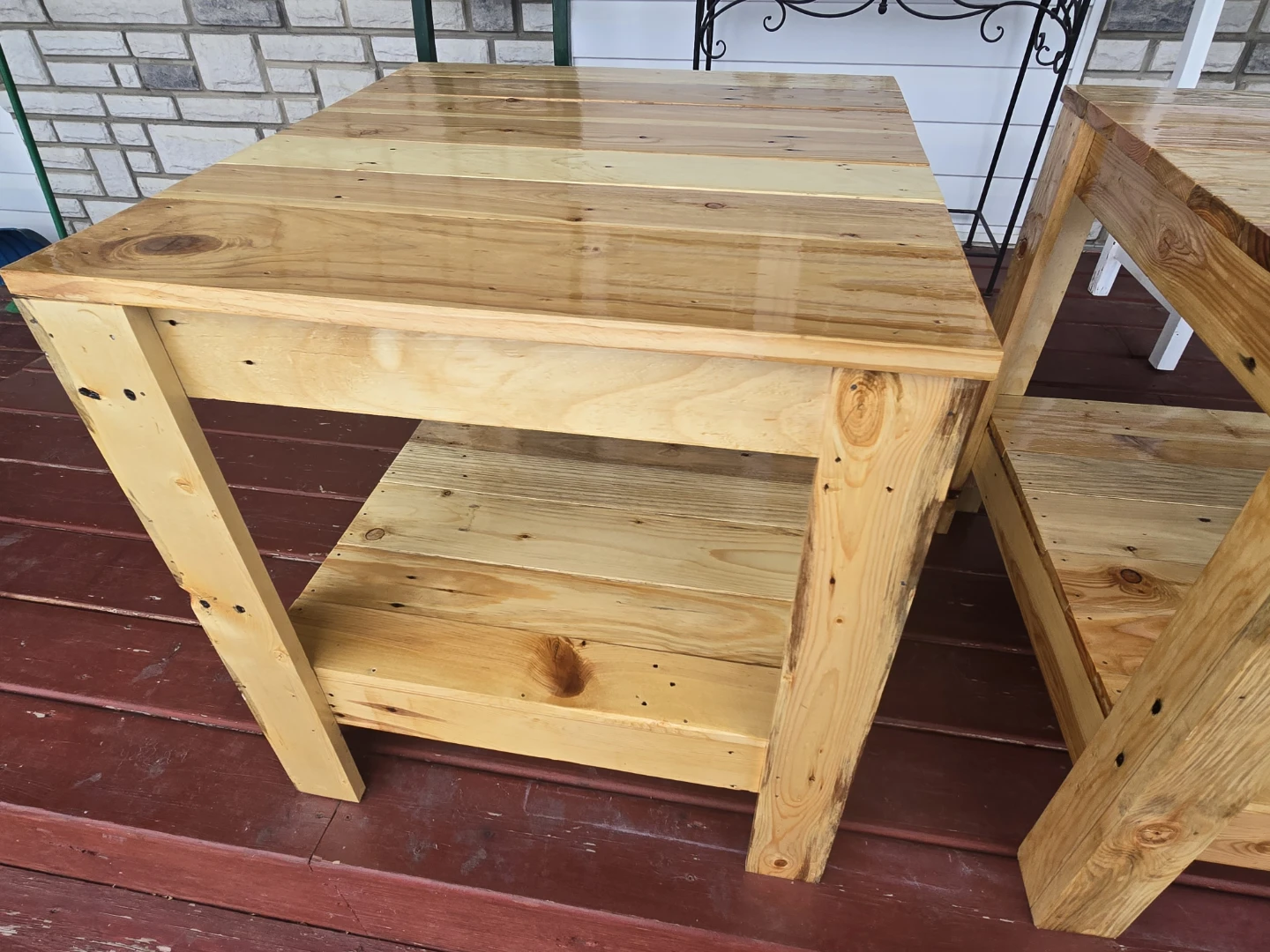Handmade Wooden Side Tables - Set of 2 - photo 2