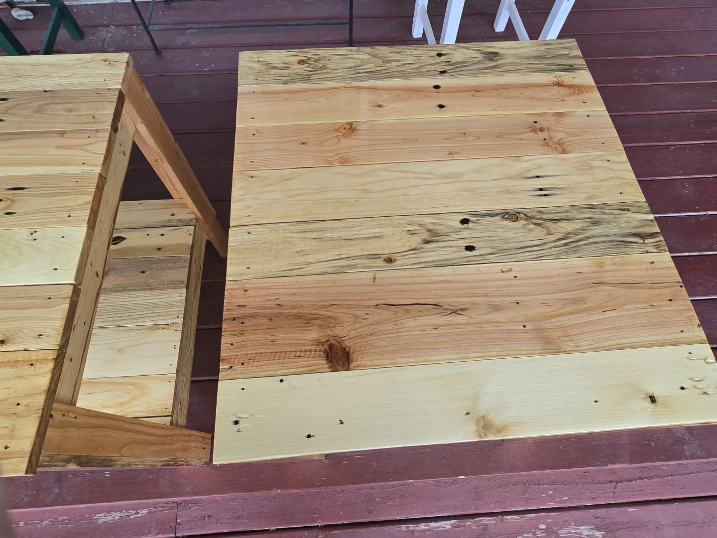 Handmade Wooden Side Tables - Set of 2 - photo 4