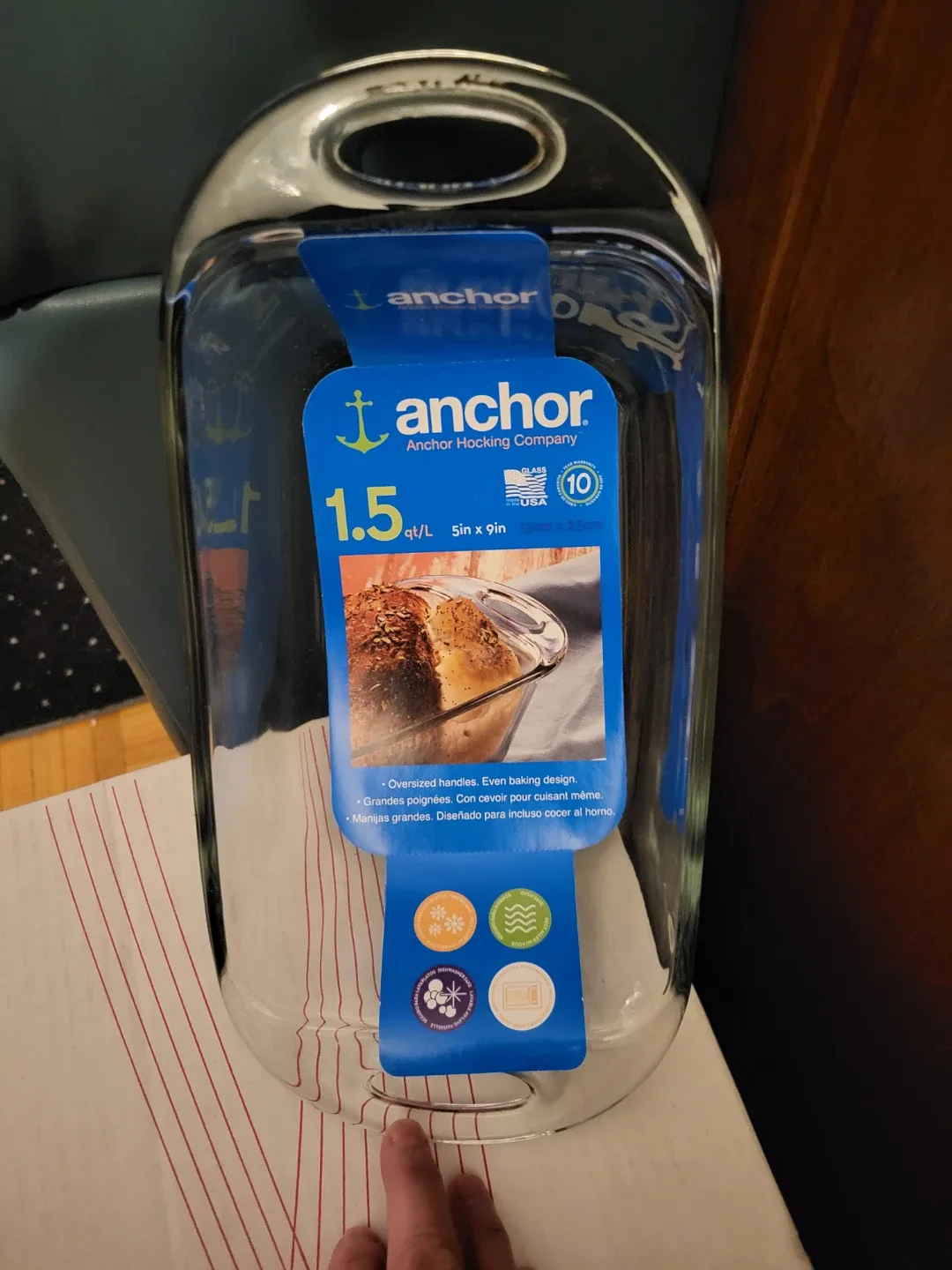 Anchor Hocking 1.5 qt Glass Baking Dish - New thumbnail