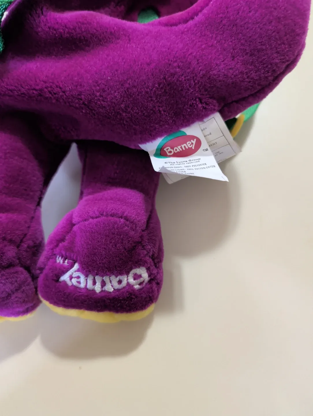 Barney the Dinosaur Plush Backpack image indicator(3)