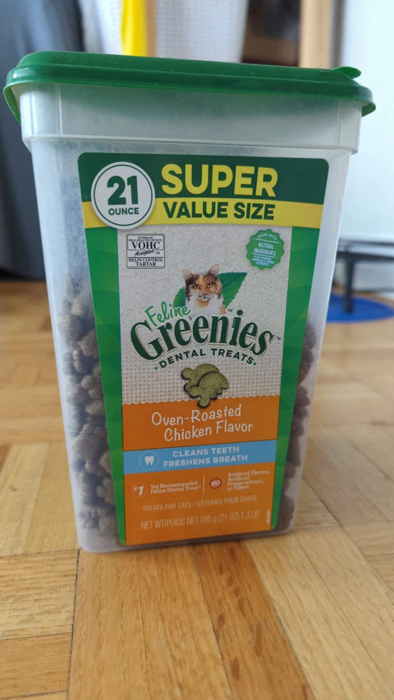 Feline Greenies Dental Treats - Oven Roasted Chicken