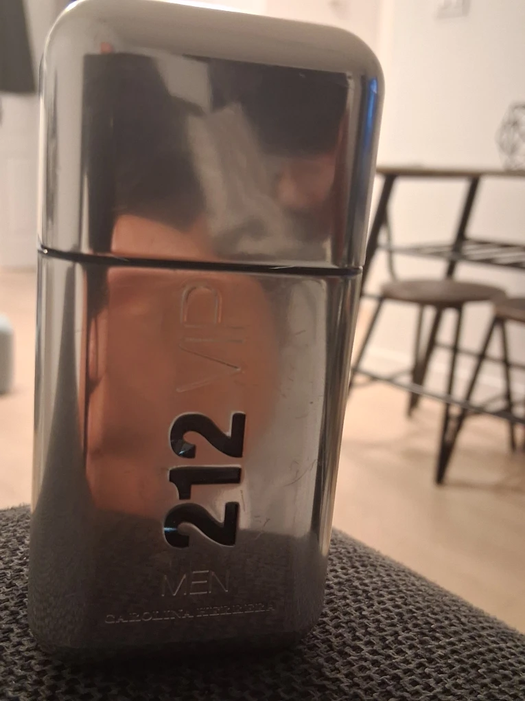 Authentic Carolina Herrera 212 VIP Men 50 ml - half full