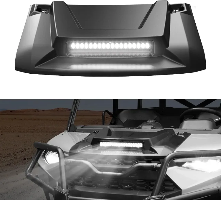 Hood Scoop with LED Spot Light for Polaris Ranger BNIB