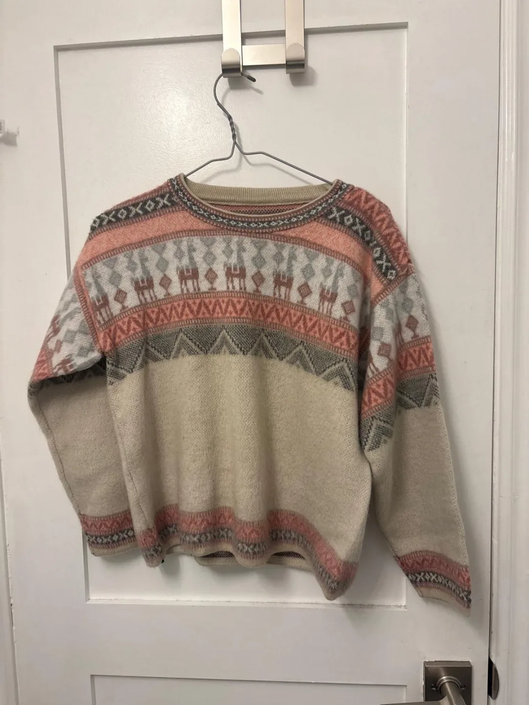 Vintage Patterned Wool Sweater thumbnail