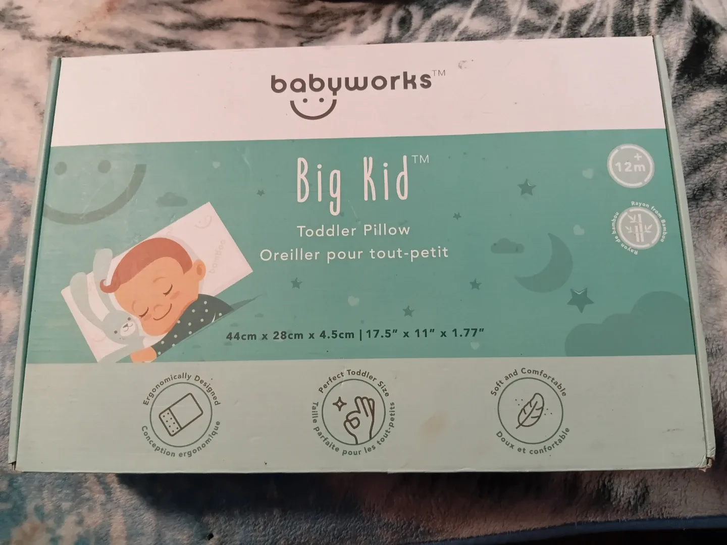 Babyworks Big Kid Toddler Pillow - New in Box!