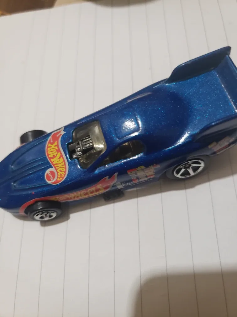 Hot Wheels 1977 Chevy dragster blue logo image indicator(2)