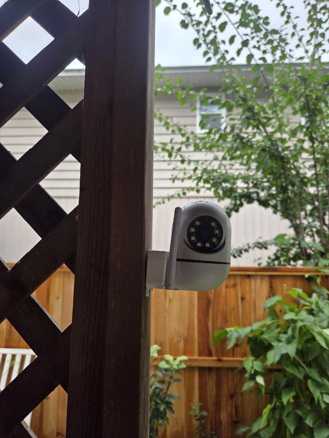 White Outdoor Security Camera