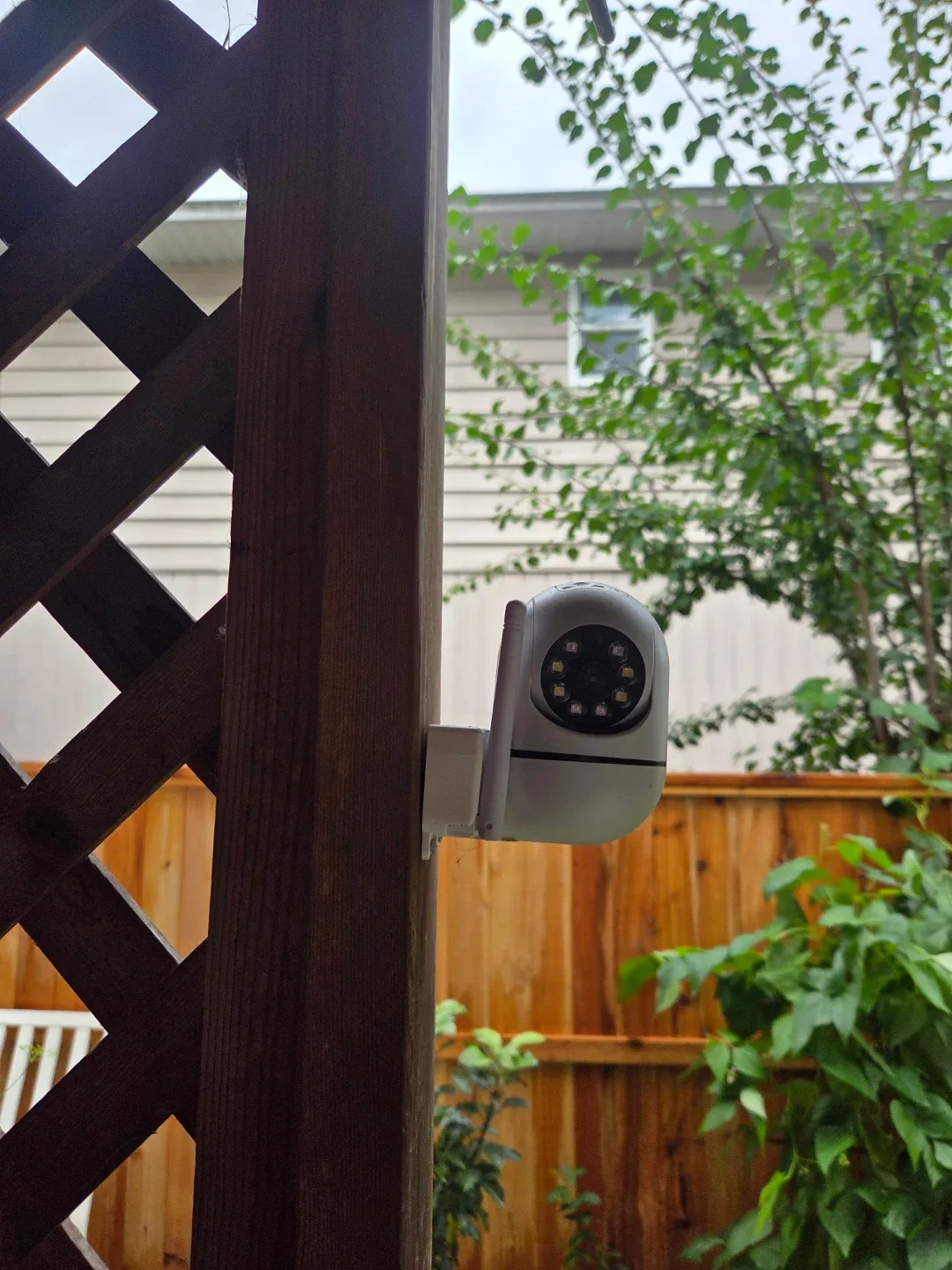 White Outdoor Security Camera