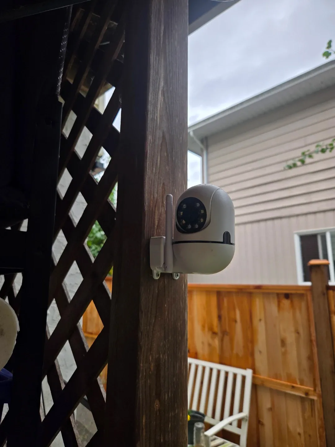 White Outdoor Security Camera image indicator(2)
