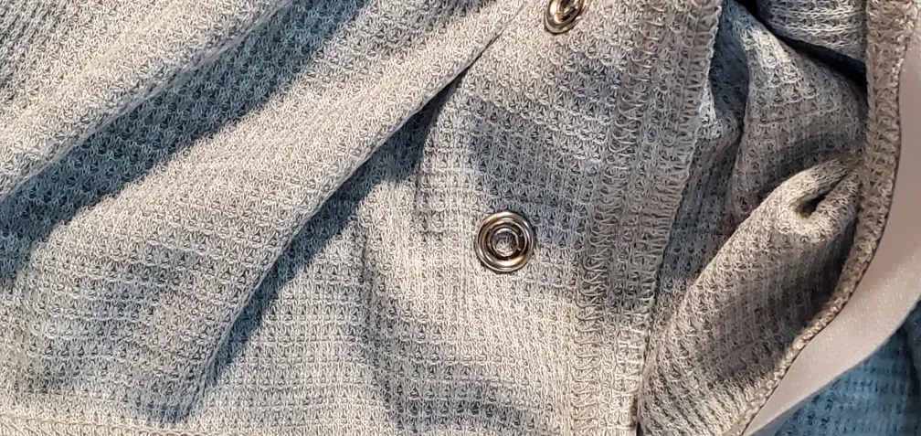 New Gray Waffle Knit Lounge Pants Large image indicator(3)