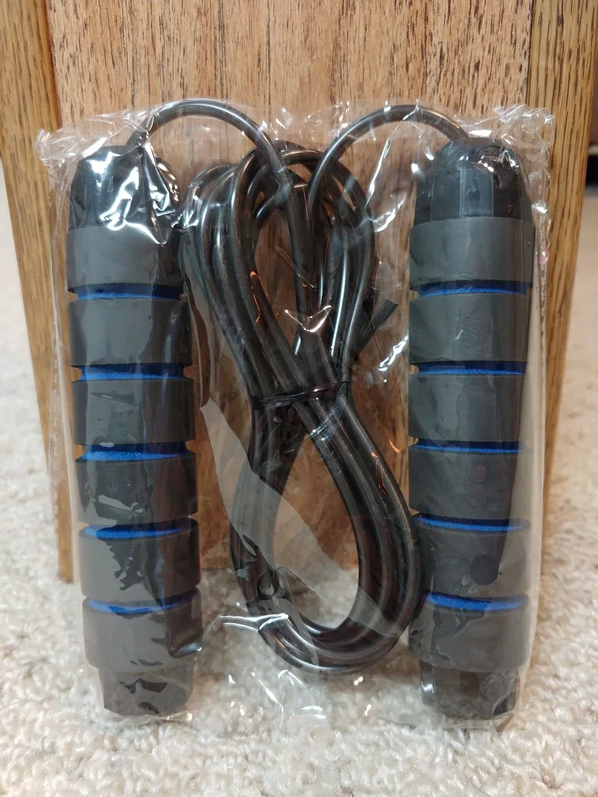New Jump Rope - Black with Blue Accents
