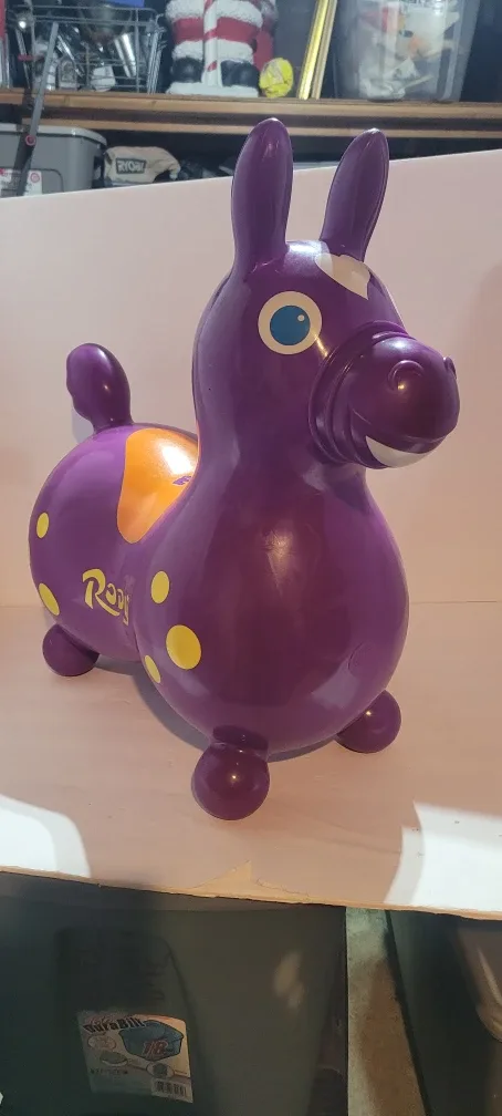 Rody Horse Purple Bouncy Toy