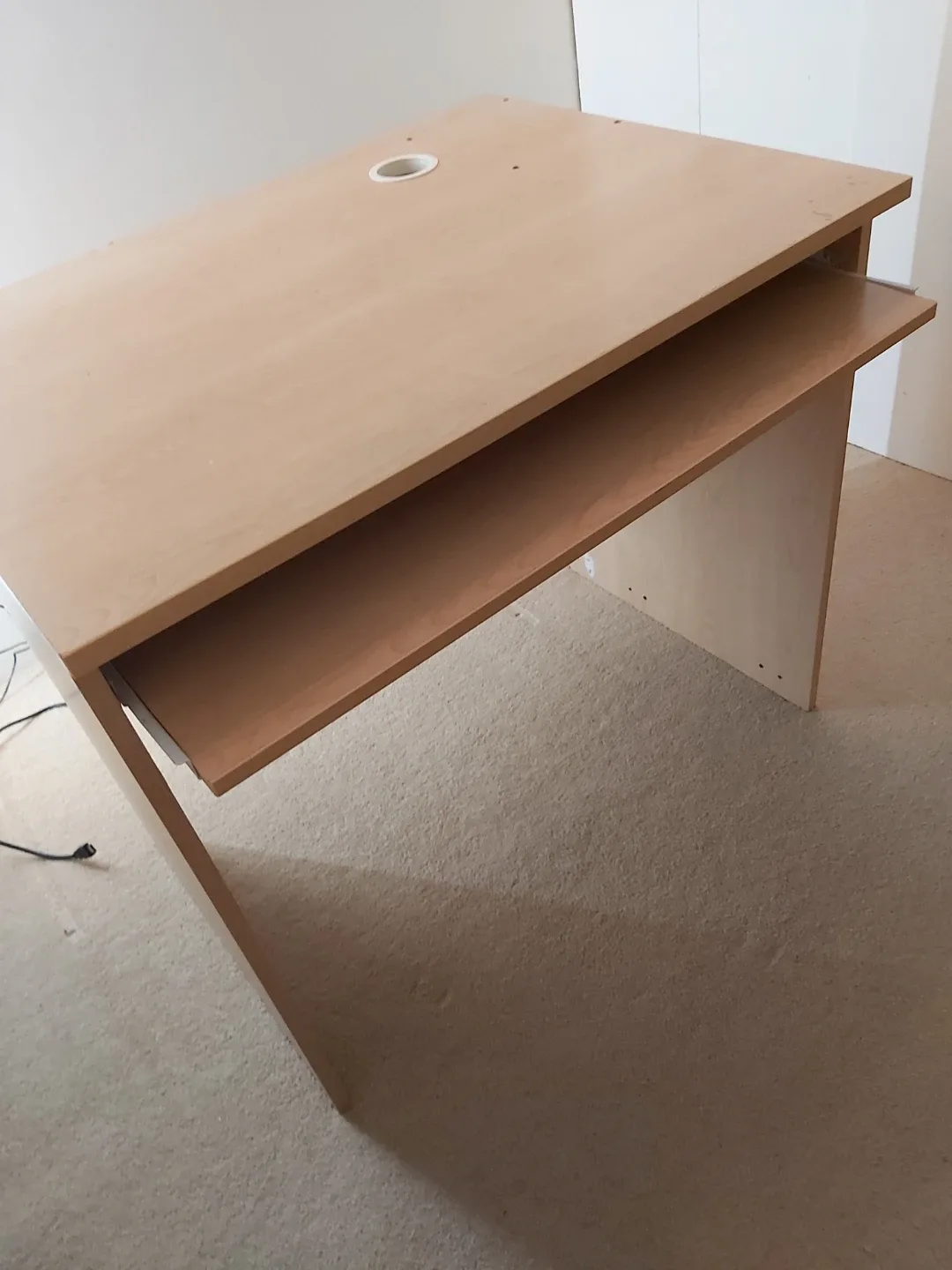 Light Brown Desk with Keyboard Tray image indicator(2)
