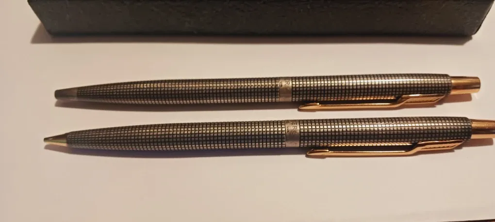 PARKER Sterling Silver 925  Ballpoint Pen Set in the box.Works!!