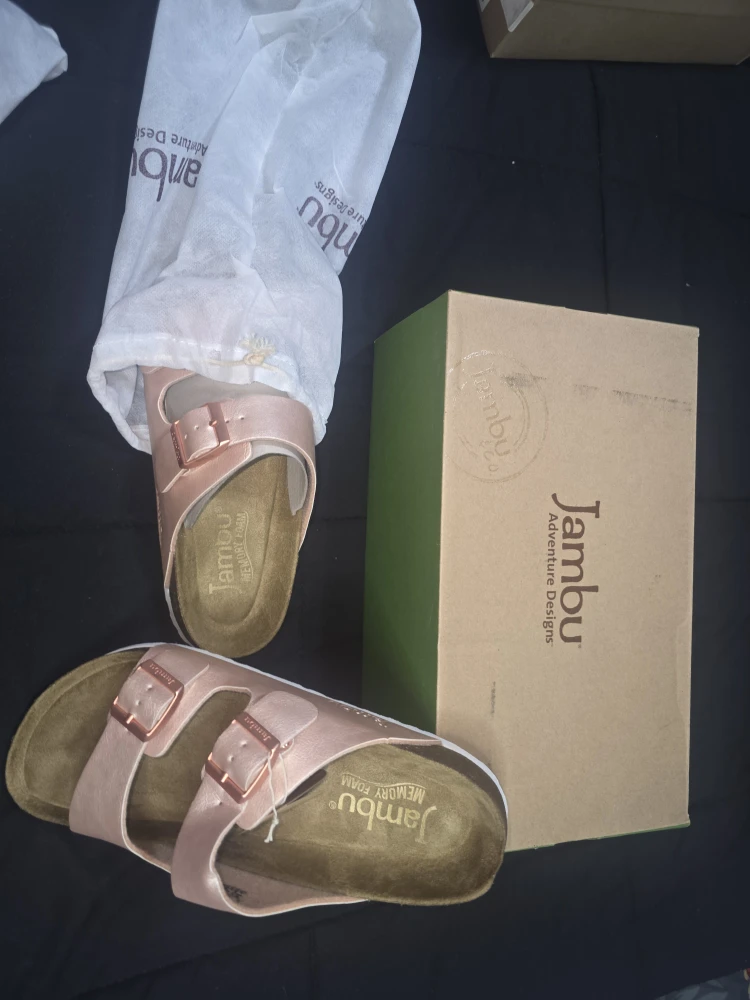Jambu Woodstock Rose Gold Sandals - Women's Size 9