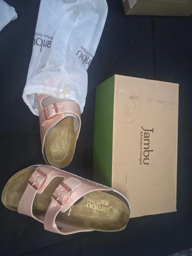 Jambu Woodstock Rose Gold Sandals - Women's Size 9