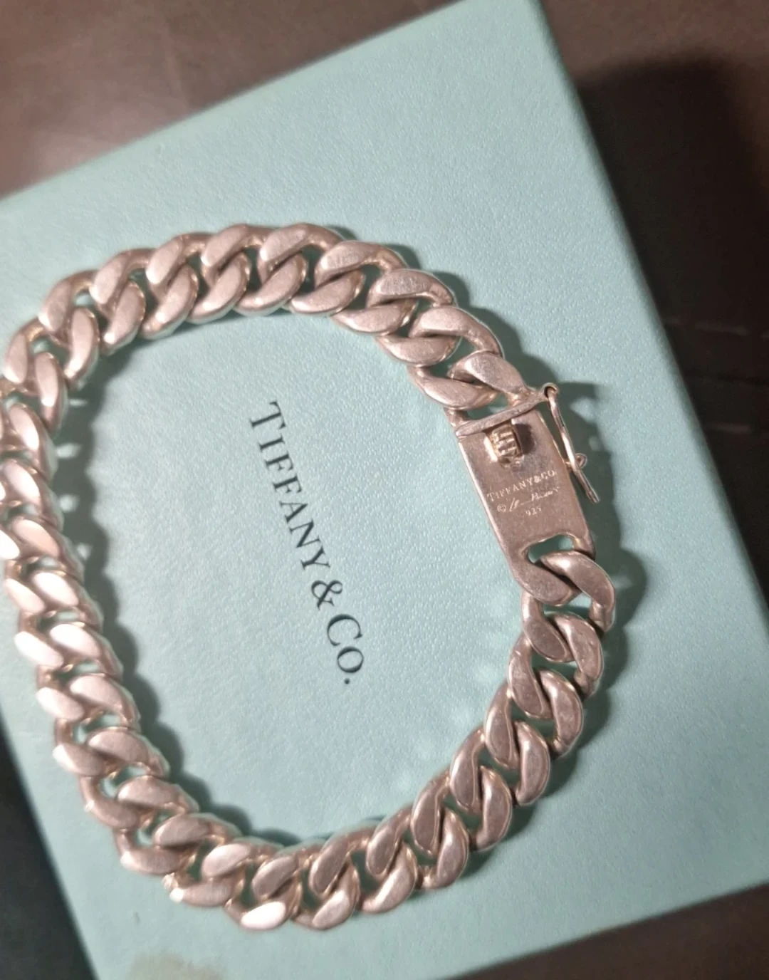 Tiffany & Co. Guys Silver Chain Link Bracelet