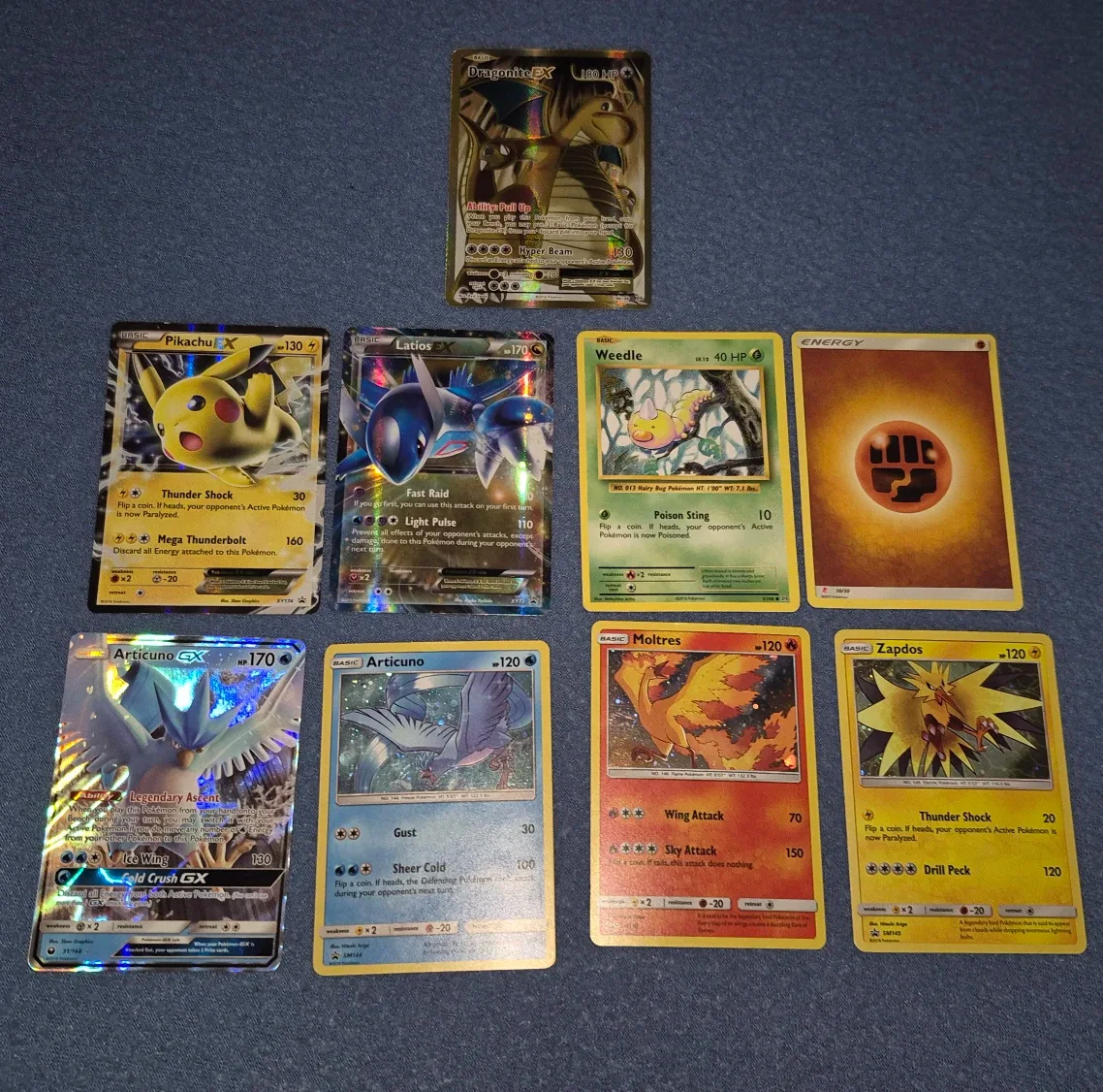 Pokémon Cards (price listed)
