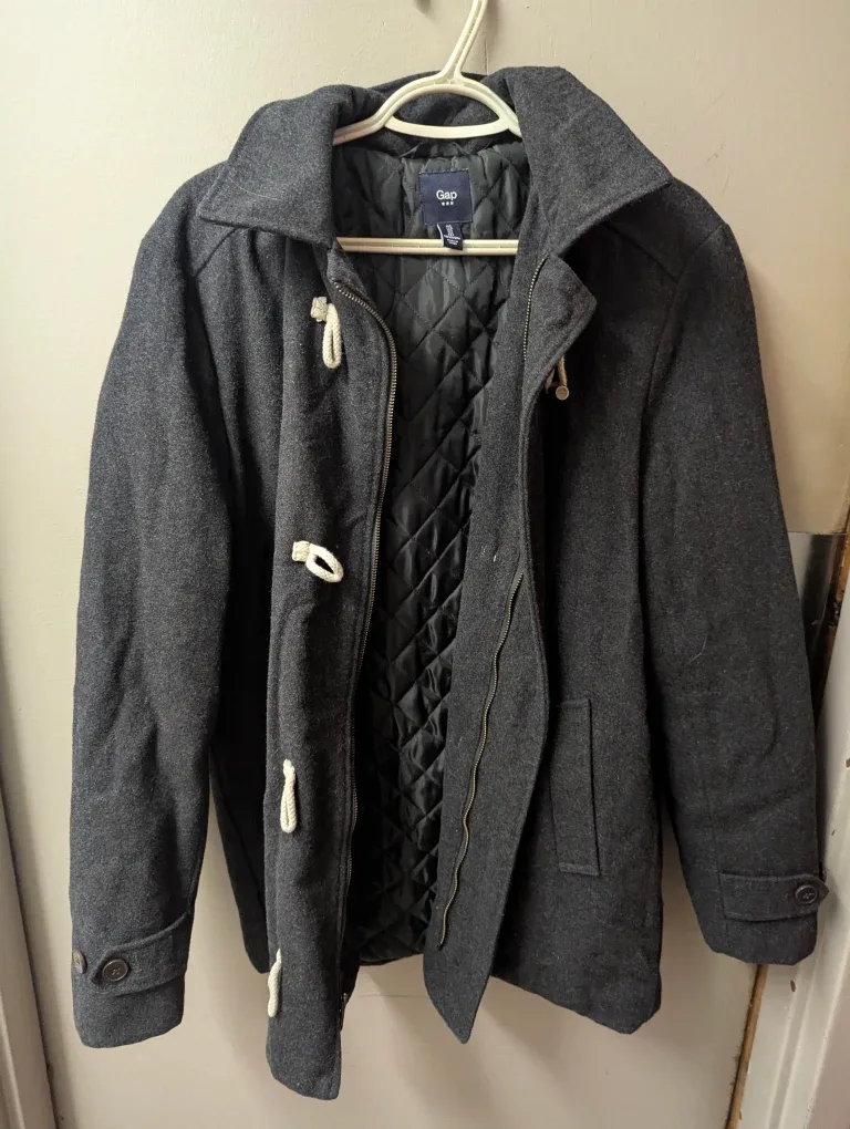 Gap Wool Blend Duffle Coat - Size L