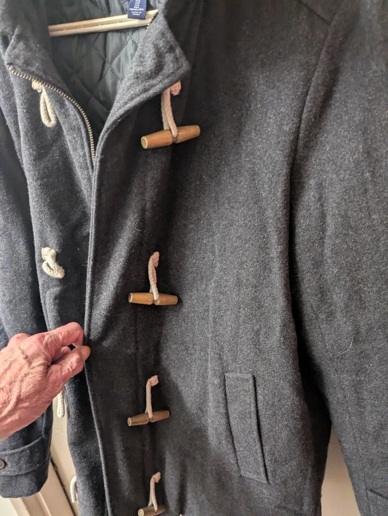 Gap Wool Blend Duffle Coat - Size L image indicator(3)