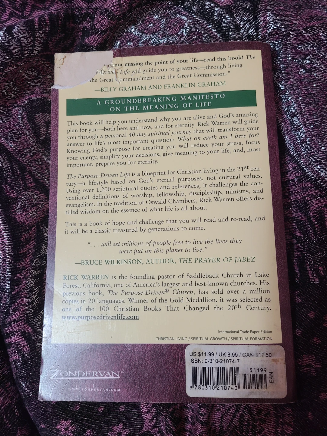The Purpose Driven Life by Rick Warren - photo 2