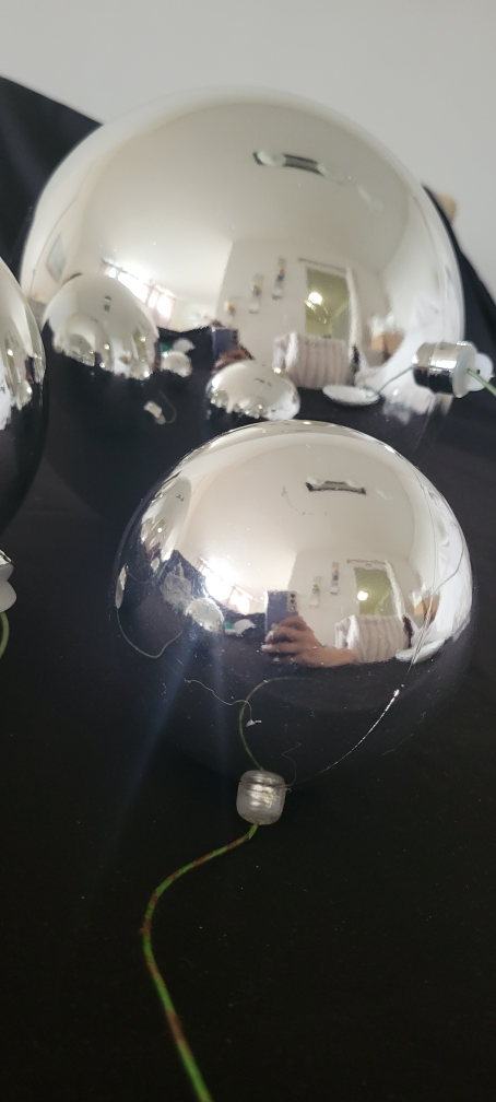 Silver Christmas Ball Ornaments