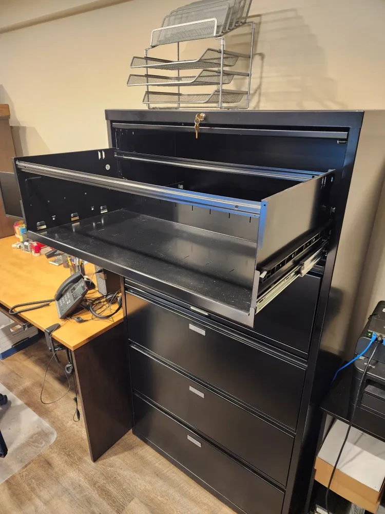 Black Filing Cabinet heavy duty image indicator(3)