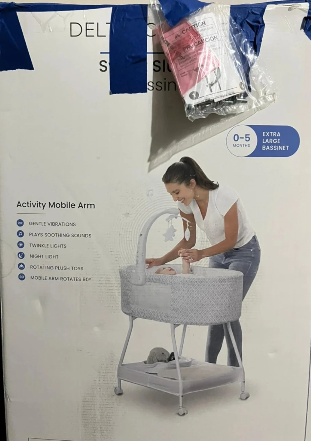 Delta Children Extra Large Bassinet (0-5 Months)