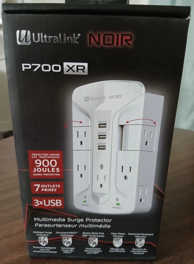Ultralink Noir P700 XR Multimedia Surge Protector