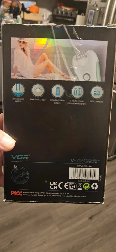 VGR V-705 Professional Lady Epilator image indicator(2)