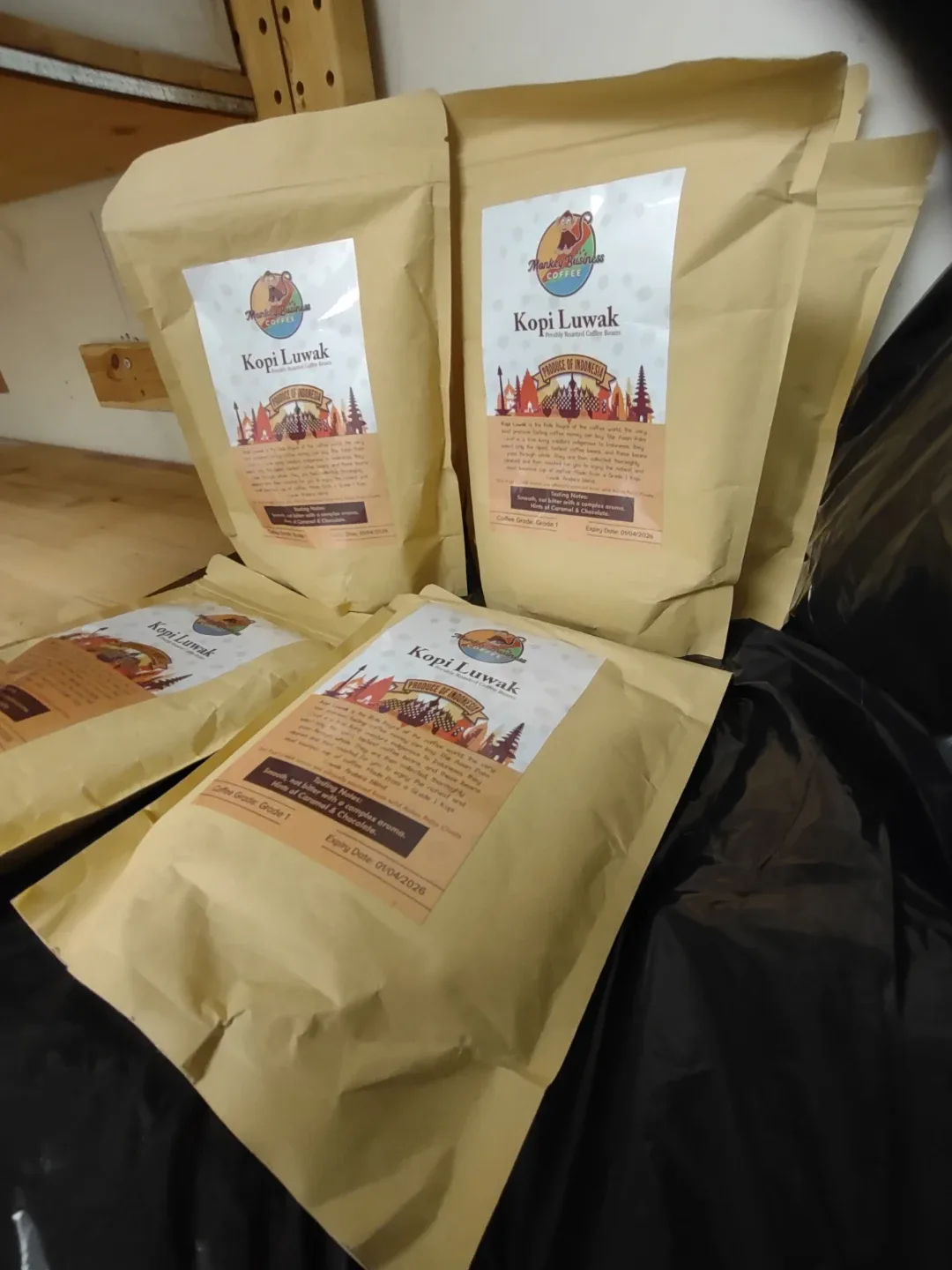 Monkey Business Coffee Kopi Luwak - Freshly Roasted image indicator(2)