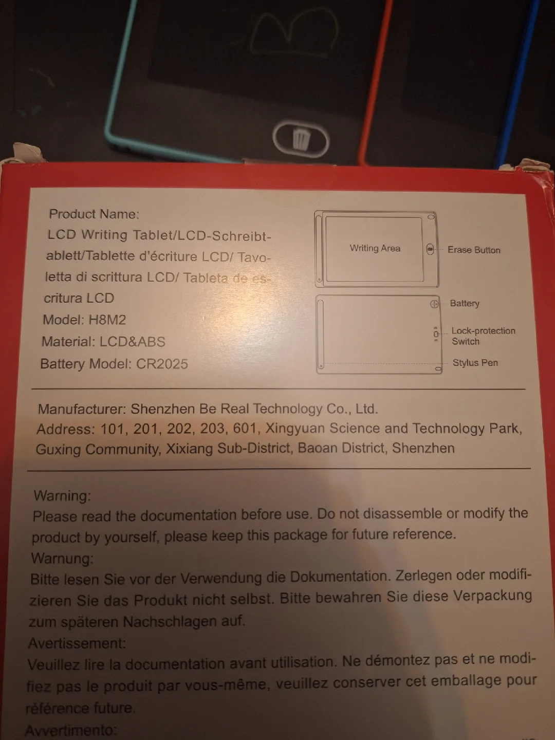 New 8.5in LCD Writing Tablet - No Chalk, Eyes Protection image indicator(4)