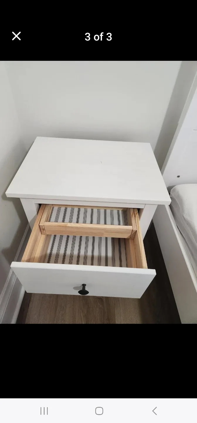 Ikea dresser 2 nighg stands and mirror image indicator(5)