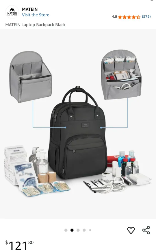 MATEIN Laptop Backpack - Black image indicator(3)