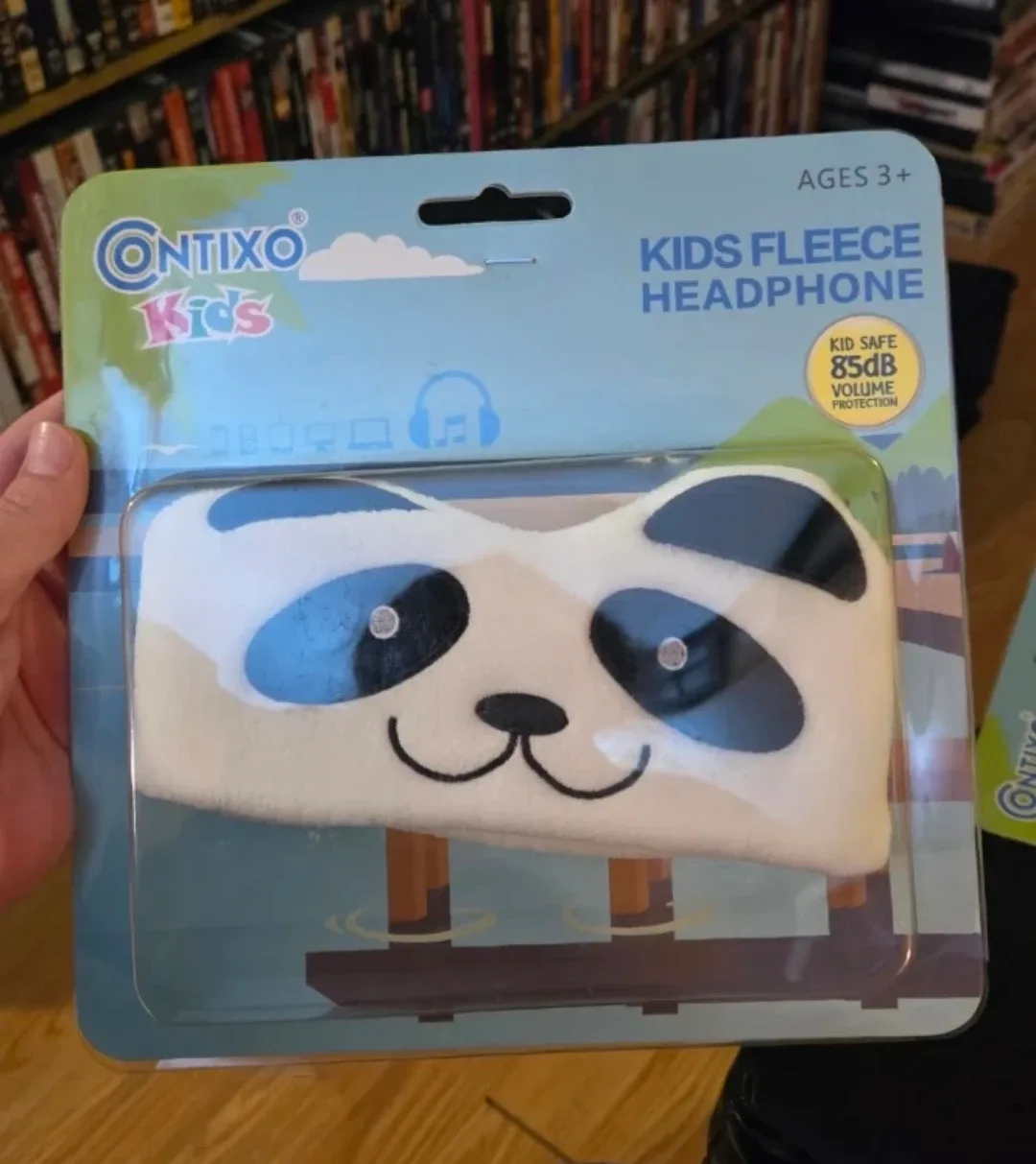 New Contixo Kids Fleece Panda Headphone Ages 3+ thumbnail