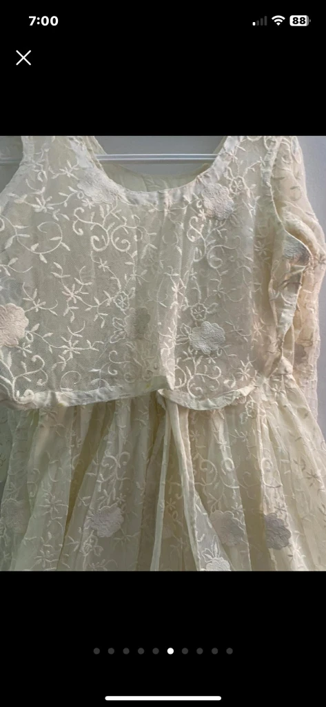 Lace Dress - Cream/Off-White