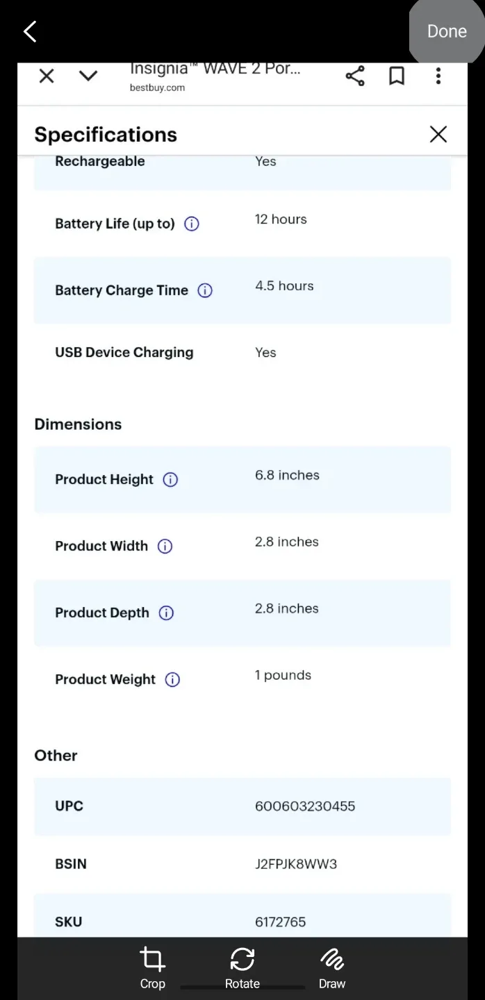 Insignia WAVE 2 Portable Bluetooth Speaker image indicator(9)