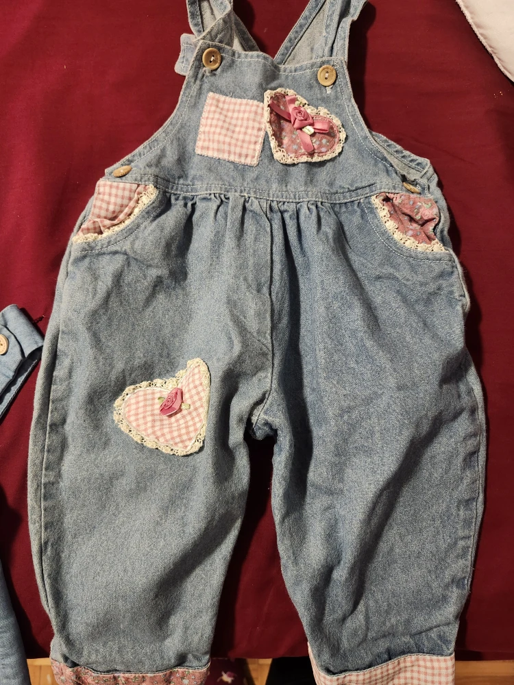 Denim Overalls & Dress with Appliqués - photo 2