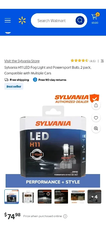 Sylvania H11 LED Headlight Bulbs (New) image indicator(2)