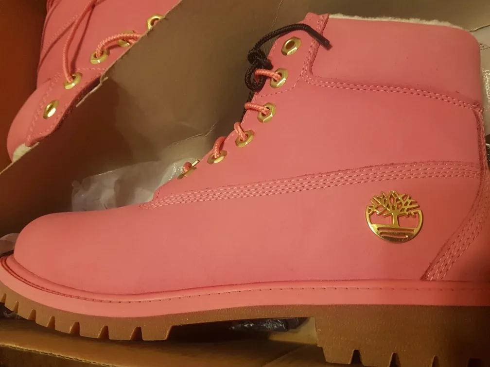 Timberland Pink Waterproof Boots - Brand New!