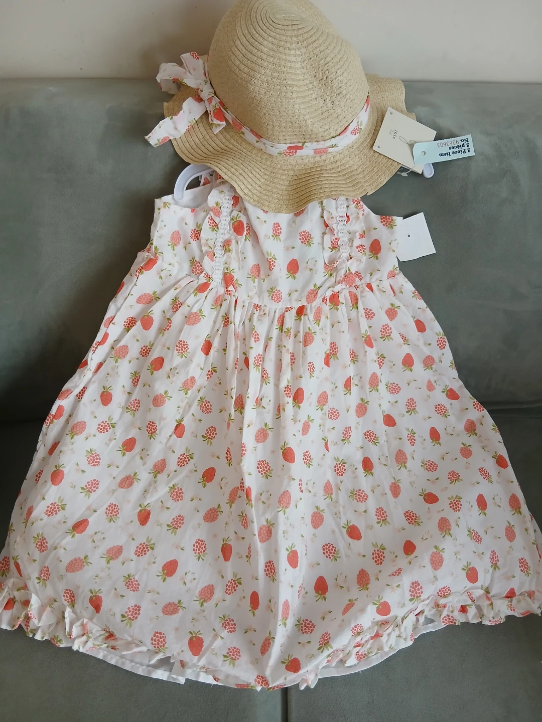 Strawberry Dress & Hat Set - New with Tags - photo 2